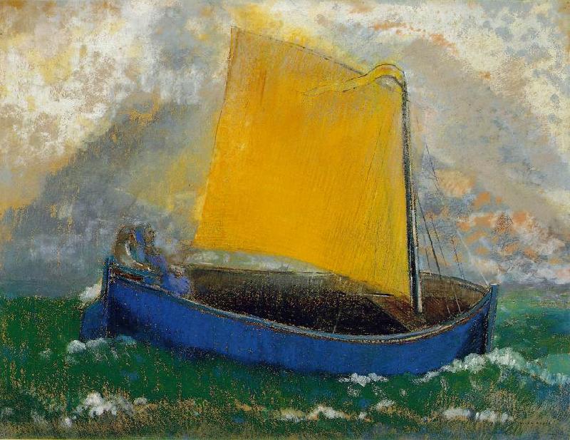 Odilon Redon The Mystical Boat France oil painting art